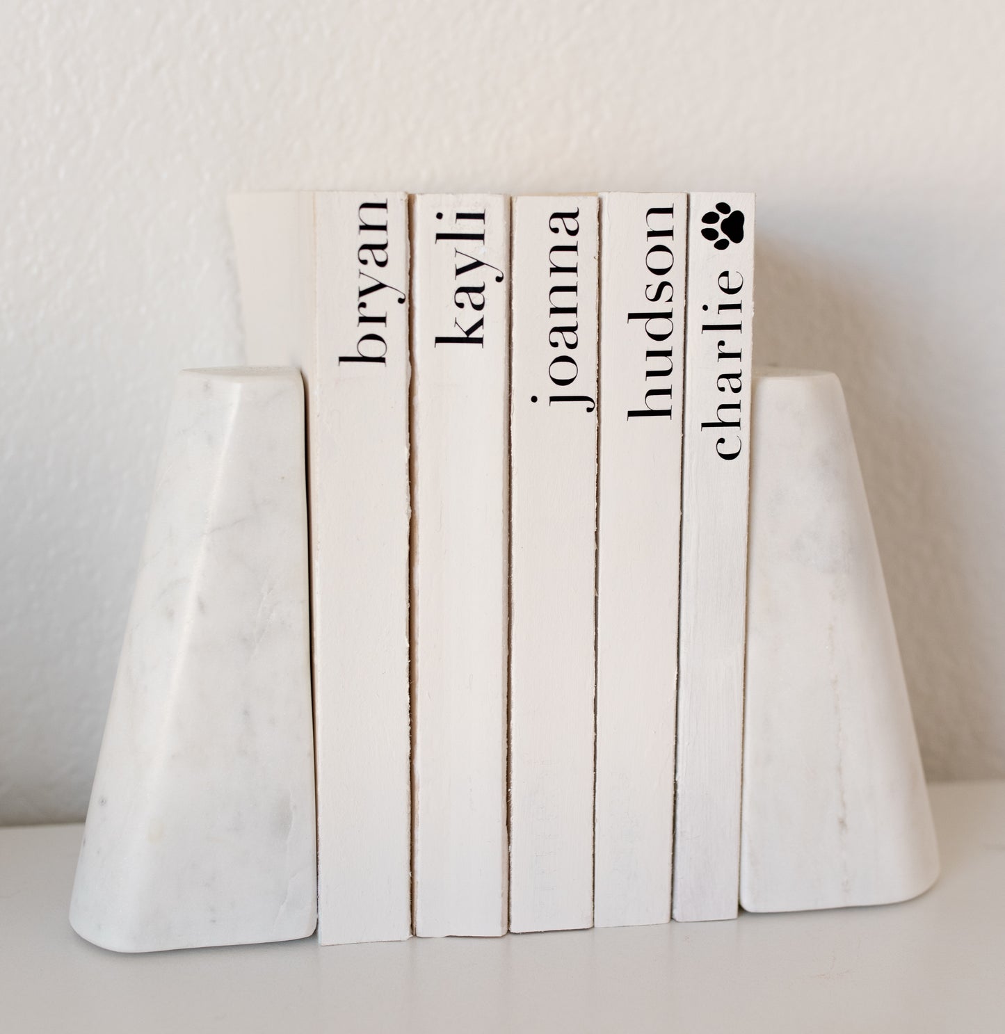 Custom Books - White Book with Black Lettering